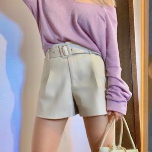Zara faux leather shorts